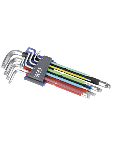 LLAVE ALLEN TORX COLOR JG 9 PZ T10-T50