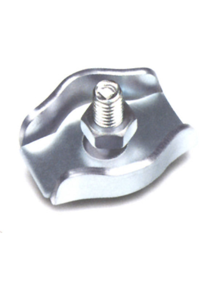 SUJETACABLE PLANO SIM.ZN C/100 2 MM