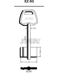LLAVE EN BRUTO GORJA LATON EZ-5G