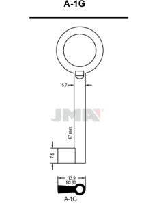 LLAVE EN BRUTO GORJA LATON A-1G