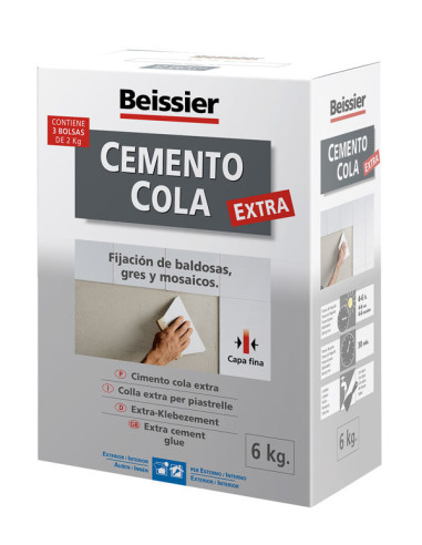 CEMENTO COLA PORCELANICO C1 EXTRA BLANCO 2 KG