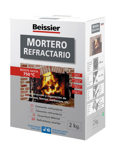 MORTERO REFRACTARIO 2 KG