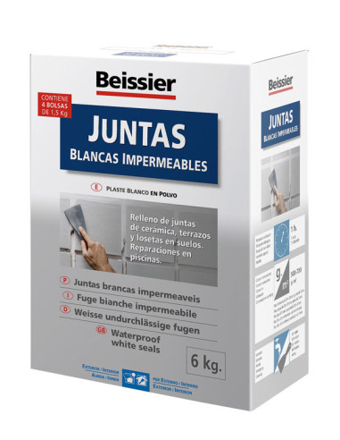 MORTERO JUNTAS IMPERMEABLES 1,5 KG