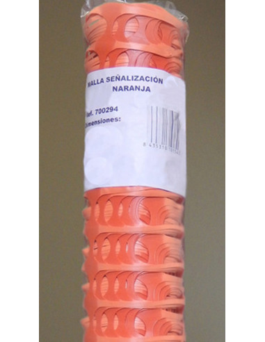 MALLA SEÑALIZACION NARANJA 1X50 M