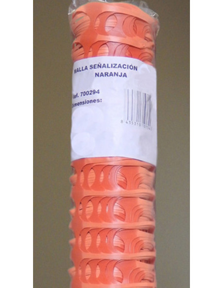 MALLA SEÑALIZACION NARANJA 1,2X50 M
