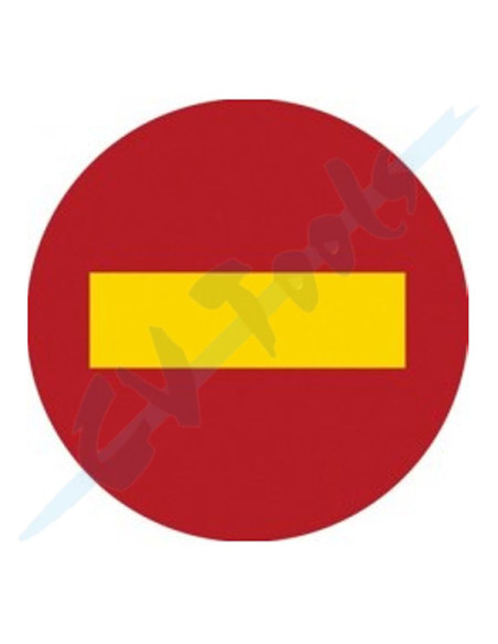SEÑAL METALICA DIRECCION PROHIBIDA TR101 50 CM