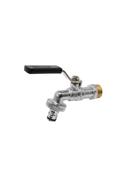 GRIFO ESFERA JARDIN ACERO INOX ENCHUFE RAPIDO 1/2-3/4''