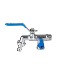 GRIFO ESFERA JARDIN DOS SALIDAS RACOR MANGUERA 1/2-3/4''