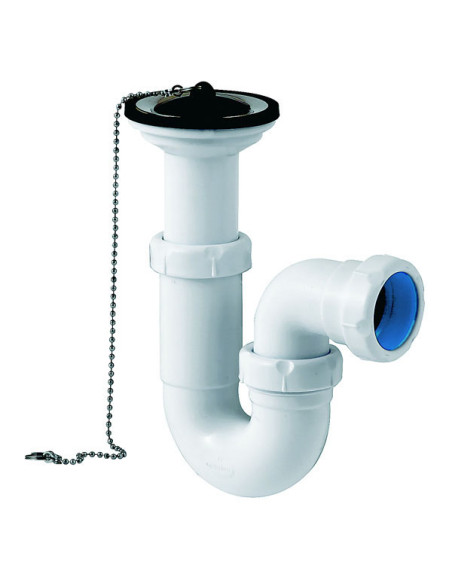 SIFON LAVABO C/ VALVULA S-90 D.40 1''1/2