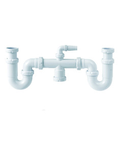 SIFON DOBLE FREGADERO CUR S-30 D.40 1''1/2