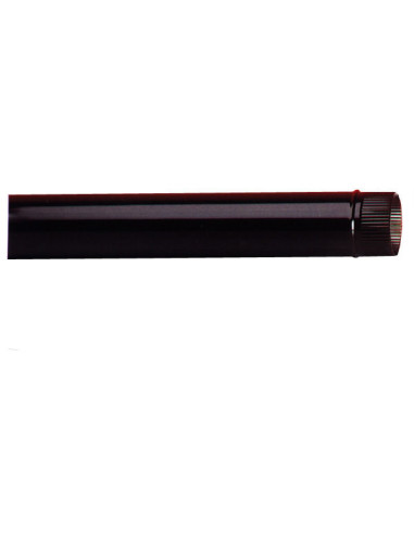 TUBO ESTUFA VITRIFICADO NEGRO 150X0,6 MM