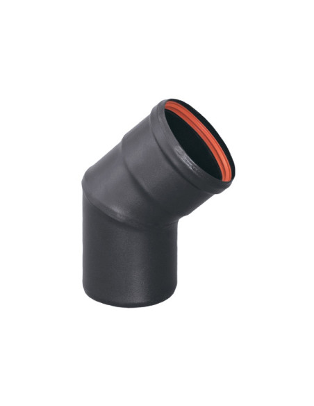 CODO ESTUFA PELLET 45 100 MM