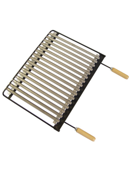PARRILLA BARBACOA INOX 60X41 CM
