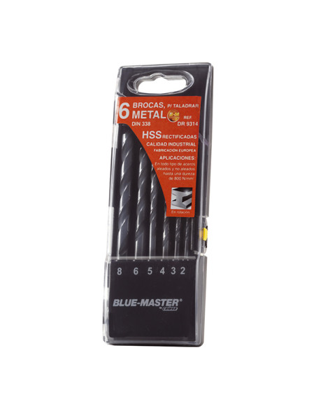 BROCA HSS DIN338 ESTUCHE 10PZS 1-10 MM