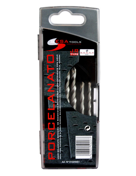 BROCA PORCELANICO JG 5 PZS 4-10 MM