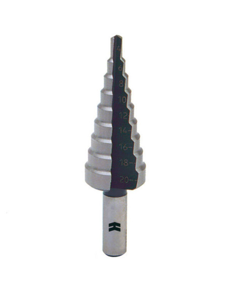 BROCA ESCALONADA HSS G.2MM 4-20 MM