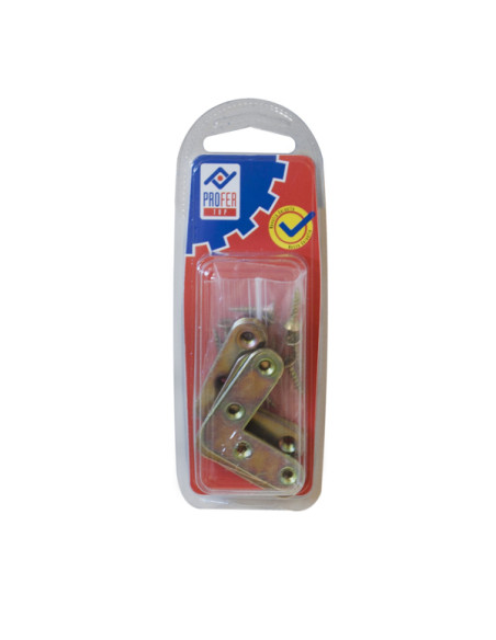 ESCUADRA PLANA BICROM BL 8 PZS 40X40 MM