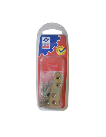 PLACA ENSAMBLAR RECTA BICROM 4 60X16 MM