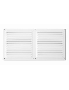 REJILLA LACADA BLANCA BLISTER 20X40 CM