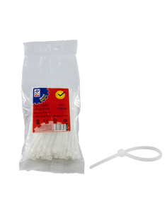 BRIDA NYLON BLANCA B/100 2,5X160 MM