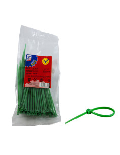 BRIDA NYLON VERDE B/100 4,5X200 MM
