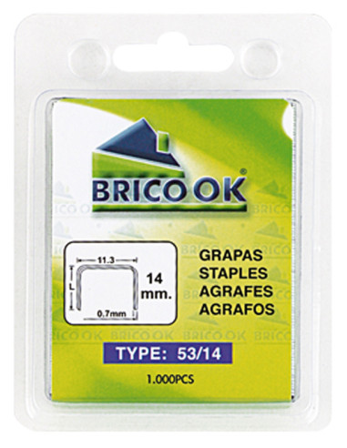 GRAPAS STANDAR 53 BLISTER 1000 6 MM