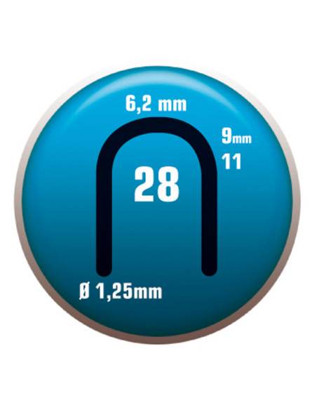GRAPA PARA CABLE 28/09 C/2000 9 MM