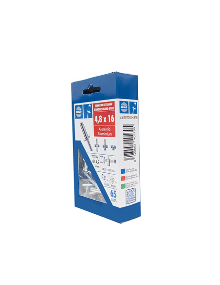 REMACHE BLISTER 65 U 4,8X16 MM