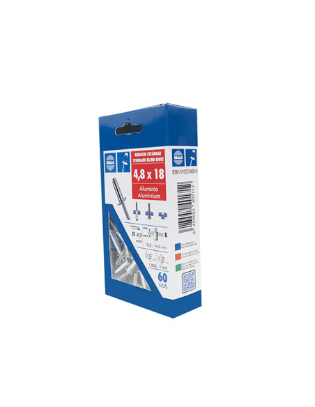 REMACHE BLISTER 60 U 4,8X18 MM