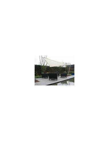 TOLDO TRIANGULAR CREMA C/BOLSA 3,6X3,6 M
