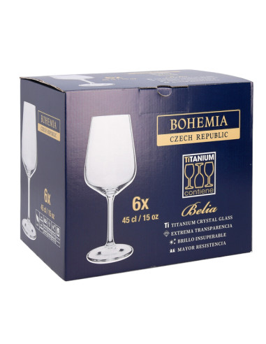 COPA VINO CRISTAL BELIA SET 6 45 CL