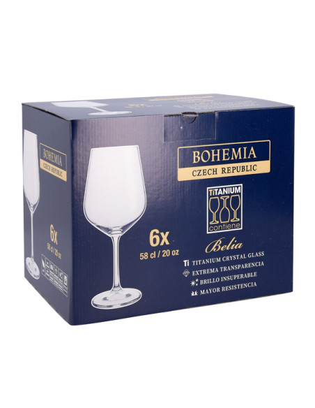 COPA VINO CRISTAL BELIA SET 6 58 CL