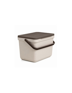 CUBO BASURA ORGANICO SMART MARRON 6 L 2