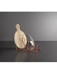 SOPORTE TAPADERAS COPPER 34X15X18CM 2