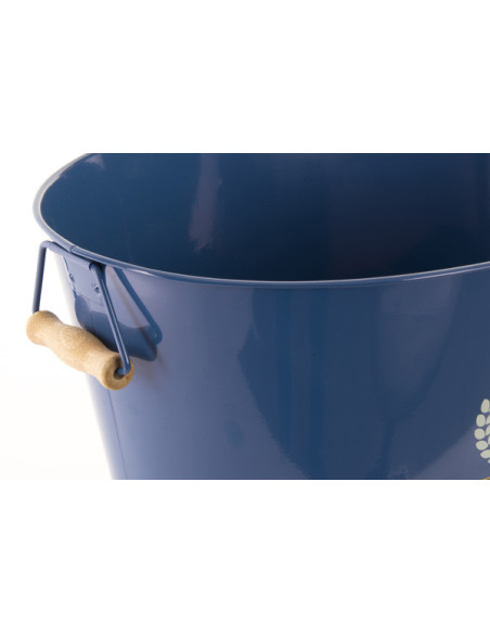 CUBO METAL BOTELLIN OVALADO 40X33X22CM