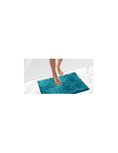 ALFOMBRA BAÑO POLIESTER 100% TURQUESA 2