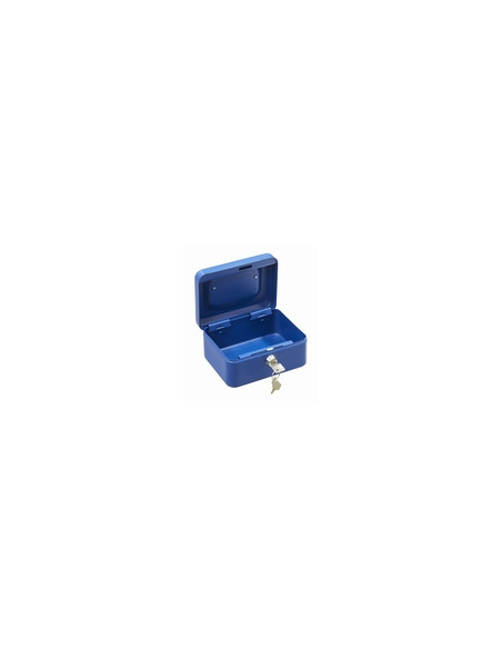 CAJA CAUDALES AZUL 15X11X8CM