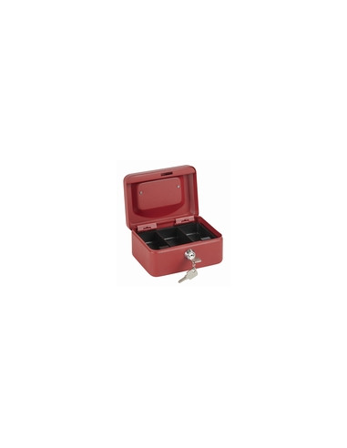 CAJA CAUDALES ROJO 20X16X9CM