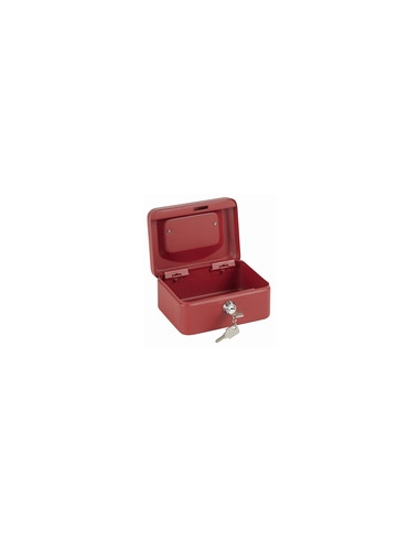 CAJA CAUDALES ROJO 20X16X9CM