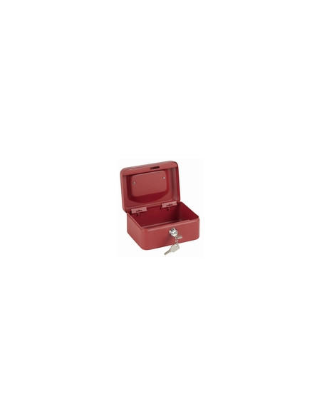 CAJA CAUDALES ROJO 20X16X9CM