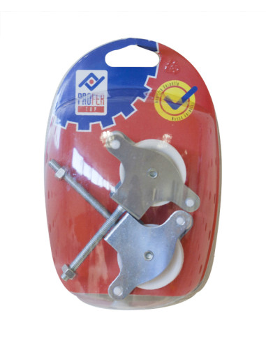 POLEA TENDEDOR PLASTICO TUERCA 60 MM
