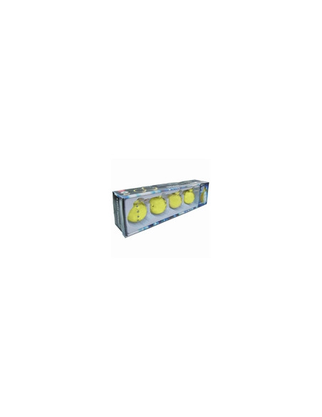 GUIRNALDA 4 BOLAS LED BLANCA 7 CM