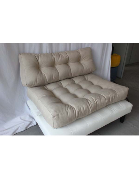 CONJUNTO COJIN PALET CREMA 120X80X18