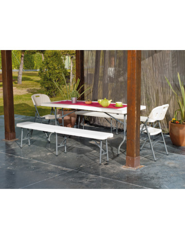 MESA PLEGABLE POLIETILENO 182X76X74