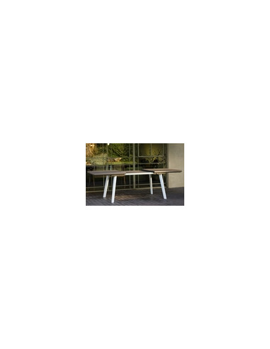 MESA JARDIN EXTEN.HARMONY BCO/CAPCH 160X100X75