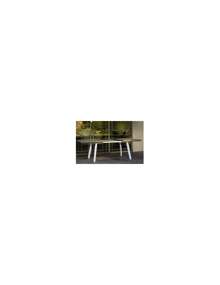 MESA JARDIN EXTEN.HARMONY BCO/CAPCH 160X100X75
