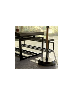 PIE PARASOL PP/CEMENTO NEGRO 22 KG 2