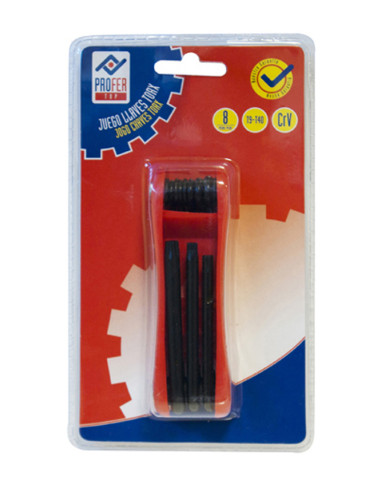 LLAVE TORX NAVAJA JGO 8PZ T9-T40