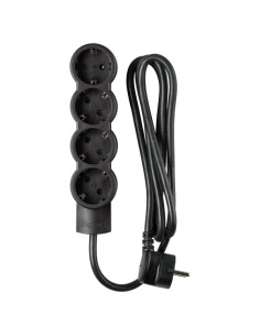 BASE MULT 4TX2P TT S/I NEGRO 1,5 M 2