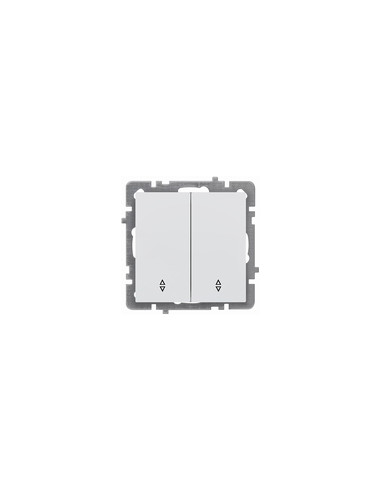 CONMUTADOR DOBLE EMPOTRAR BLANCO 10 A
